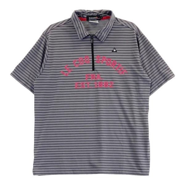 LE COQ GOLF ルコックゴルフ ハーフジップ 半袖ポロシャツ