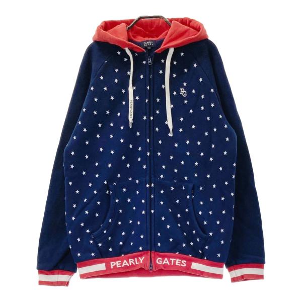 PEARLY GATES パーリーゲイツ 裏フリース スウェットパーカー PEARLY GATES パーリーゲイツ ; 裏フリース スウェット ジップ