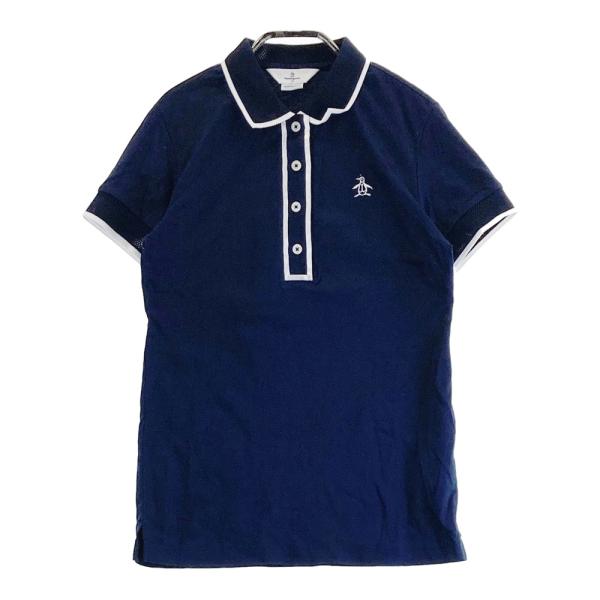 サイズ：M MUNSING WEAR マンシングウェア  半袖ポロ ワンピース  ネイビー系 [240101420397] ゴルフウェア レディース ストスト MUNSING WEAR マンシングウェア 半袖ポロ ワンピース ネイビー系