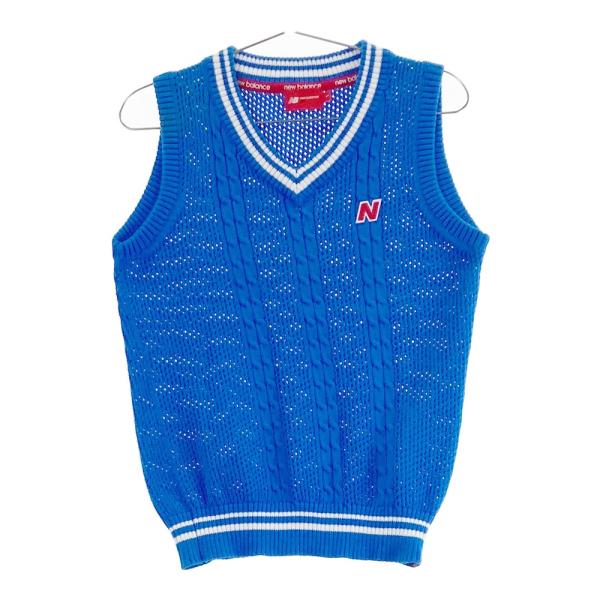 サイズ：1 NEW BALANCE GOLF ニューバランス  ニットセーター  ネイビー系 [240101346189] ゴルフウェア レディース ストスト NEW BALANCE GOLF ニューバランス ニット ベスト ネイビー系