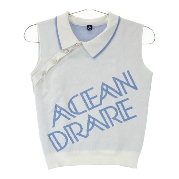 ACE AND RARE ホワイト ベスト ACEANDRARE エースアンドレア 襟付 ニットベスト ホワイト系 FREE