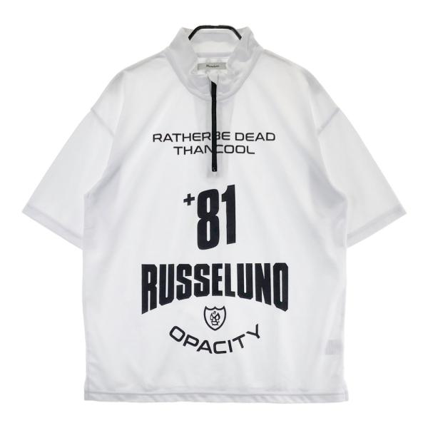 Russeluno ラッセルノ　ハーフジップ 半袖シャツ　ルチャ　ゴルフ RUSSELUNO ラッセルノ ハーフジップ 半袖Tシャツ ルチャ