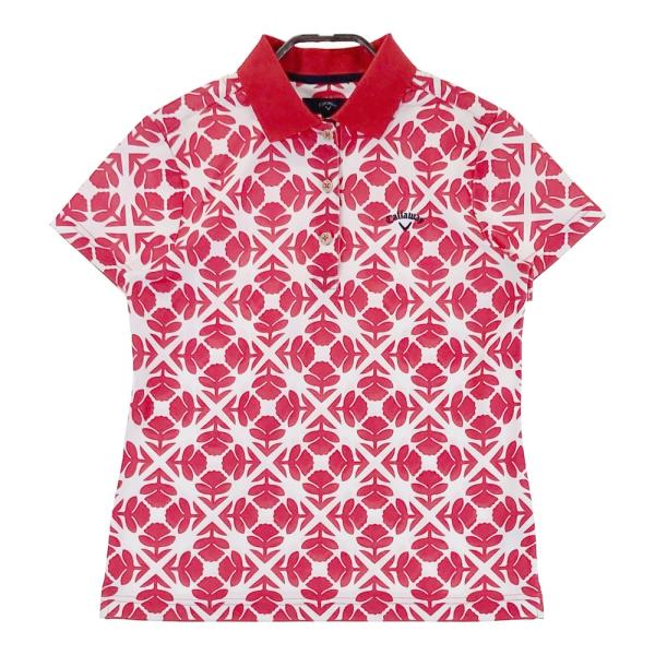 キャロウェイ ゴルフウェア レディース L 半袖 赤色 CALLAWAY