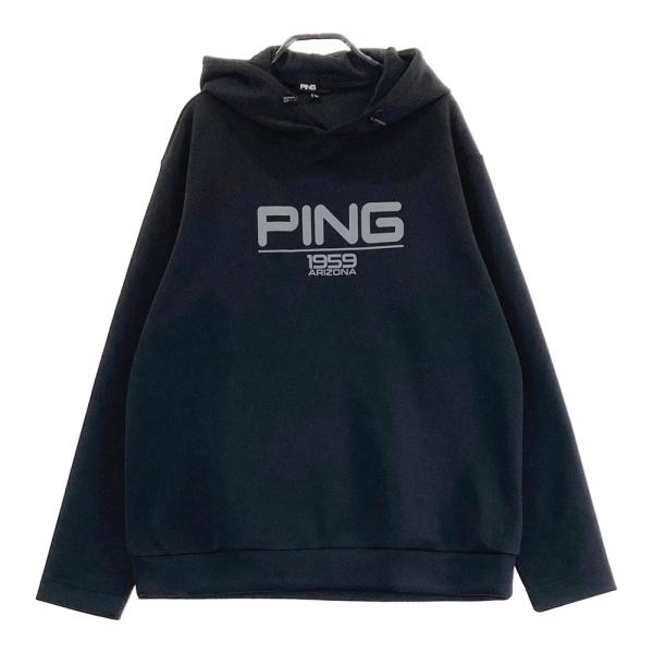 PING ピン 長袖パーカー ブラック系 LL ゴルフウェア メンズ