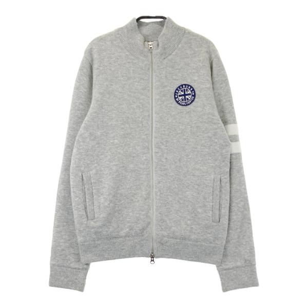 JACK BUNNY ジャックバニー 裏地付ウール混 ニットジャケット サイズ2 JACK BUNNY ジャックバニー 裏地付ウール混 ニットジャケット グレー系