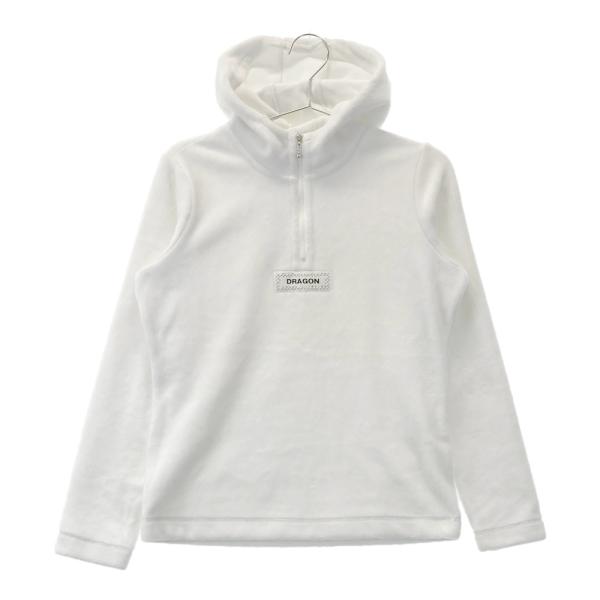 【美品】ダンスウィズドラゴン ファー ジップパーカー サイズ2 [C0963] DANCE WITH DRAGON ダンスウィズドラゴン ハーフジップ フリース