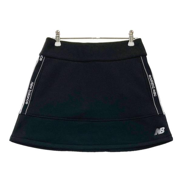新品タグ‼️NewBalanceニューバランスゴルフブラックスカート裏起毛 NEW BALANCE GOLF ニューバランス 裏起毛 スカート ロゴサイドライン
