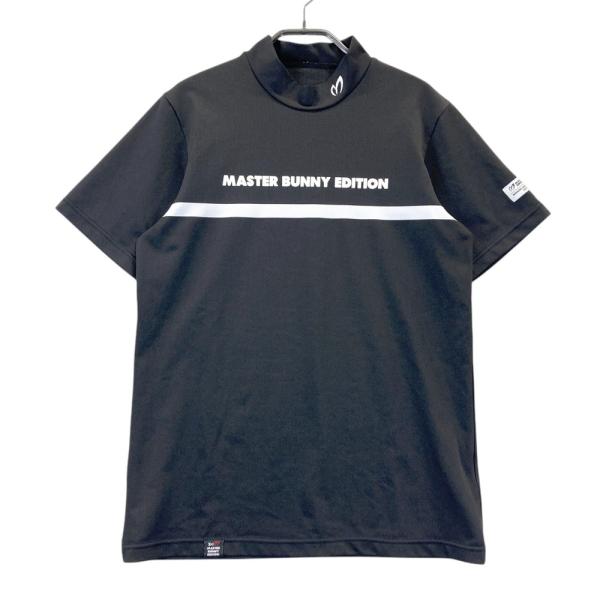 サイズ：4 MASTER BUNNY EDITION マスターバニーエディション  半袖ハイネックTシャツ  ブラック系 [240101447438] ゴルフウェア メンズ ストスト MASTER BUNNY EDITION マスターバニーエディション ハイネック