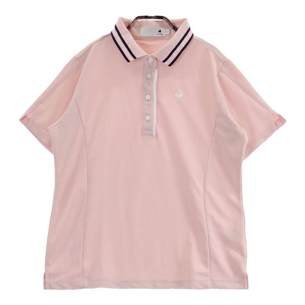 LE COQ GOLF ルコックゴルフ 半袖ポロシャツ ピンク系 LL ゴルフウェア