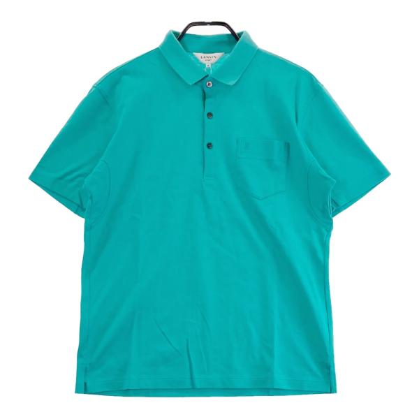 #ランバンスポール 緑色 ポロシャツ 新品】LANVIN SPORT ランバン スポール 半袖ポロシャツ グリーン
