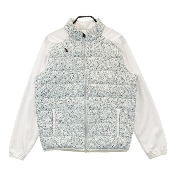 FOOT JOY フットジョイ 切替 中綿 ジップジャケット 総柄 ブルー系 XL  