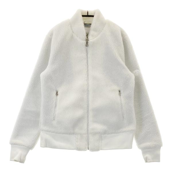 【デサントゴルフ】美品 ジップジャケット ホワイト Mサイズ レディース デサントゴルフ DESCENTE ゴルフ 【直営店限定】フルジップ