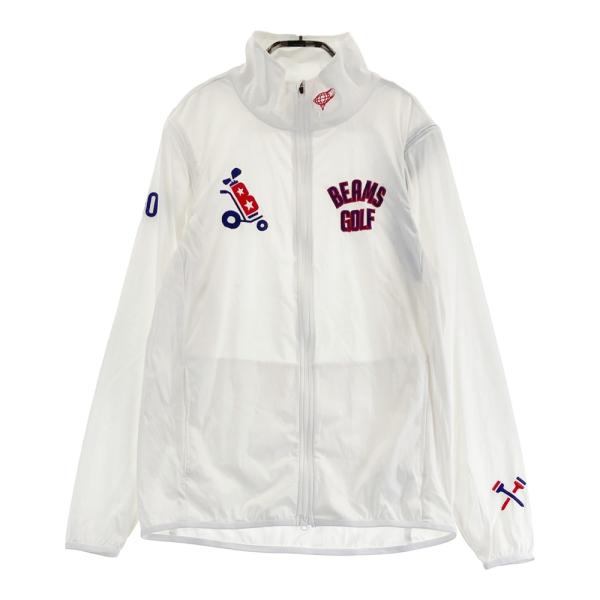 BEAMS - 【美品】ビームス　ゴルフウェア　メンズ　2way ブルゾン　サイズM BEAMS GOLF ビームスゴルフ 2WAY ジップジャケット ホワイト系 M