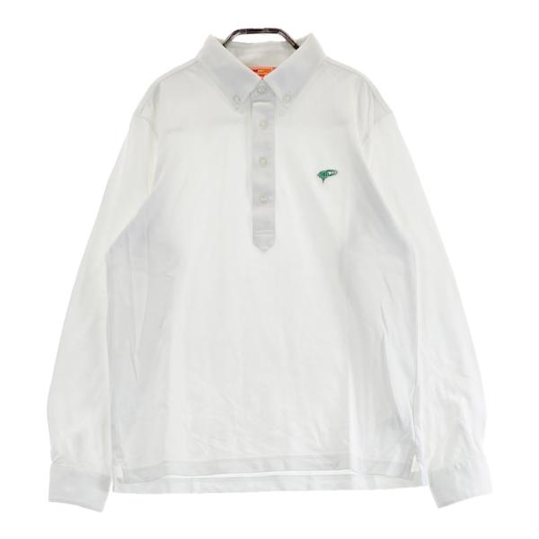 サイズ：L BEAMS GOLF ビームスゴルフ 2023年モデル ハイネック長袖Tシャツ  ホワイト系 [240101488800] ゴルフウェア メンズ ストスト サイズ：L BEAMS GOLF ビームスゴルフ 2023年モデル ハイネック