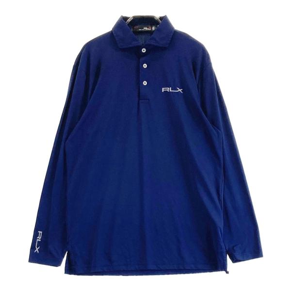 【美品】RLX GOLF RALPH LAUREN ネイビー 長袖 ポロシャツ 美品】RLX GOLF RALPH LAUREN ネイビー 長袖 ポロシャツ 楽天