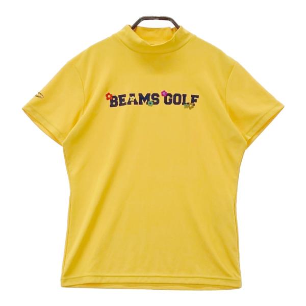 サイズ：S BEAMS GOLF ビームスゴルフ  ハイネック 半袖Tシャツ  イエロー系 [240101508915] ゴルフウェア レディース ストスト BEAMS GOLF ビームスゴルフ ハイネック 半袖Tシャツ イエロー系 S