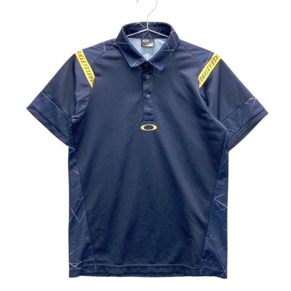 OAKLEY オークリー 434185JP 半袖ポロシャツ プリント ネイビー