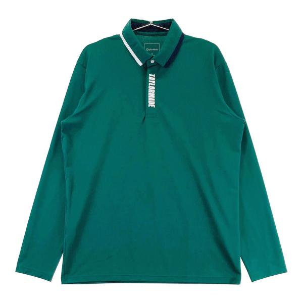 テーラーメイド ゴルフウェア 長袖ポロシャツ Oサイズ ライトグリーン