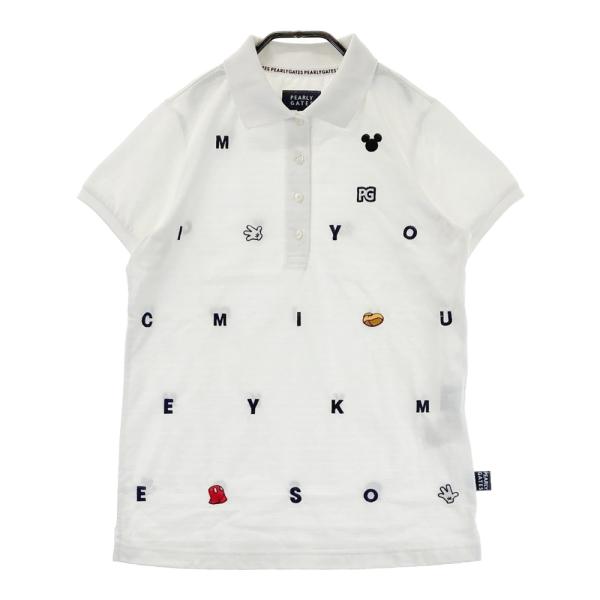 PEARLY GATES パーリーゲイツ Disney ミッキー　ポロシャツ PEARLY GATES パーリーゲイツ ×DiSNEY 半袖ポロシャツ ミッキー