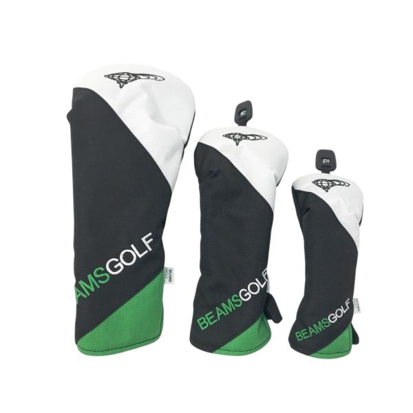 BEAMS GOLF ビームスゴルフ  ヘッドカバー 3点セット  ネイビー系 FW×2、UT×1 [240101441471] ゴルフウェア ストスト BEAMS GOLF ビームスゴルフ ヘッドカバー 3点セット ネイビー系