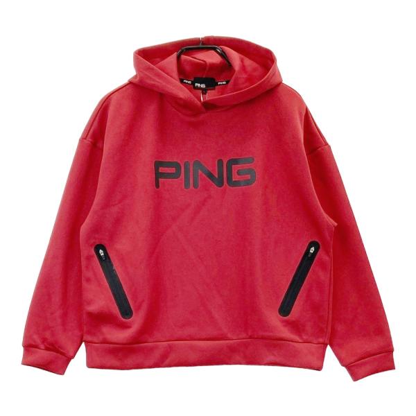 ★値下げ★ 新品 PINGゴルフウエア セットアップ レッド L 新品】PING ピン 2022年 長袖パーカー レッド系 L ゴルフウェア