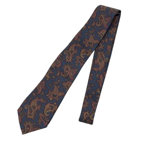 新品】ETRO エトロ ネクタイ ペイズリー ネイビー系 メンズ : ブランド