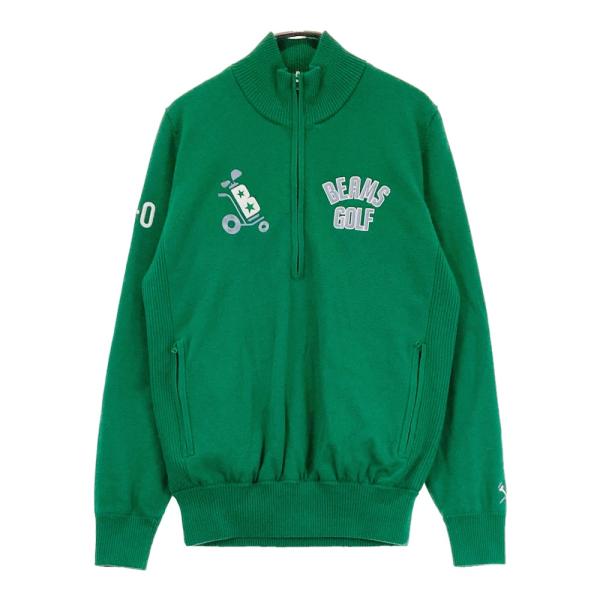 BEAMS GOLF ビームスゴルフ 裏地付き ハーフジップ 長袖ニットセーター