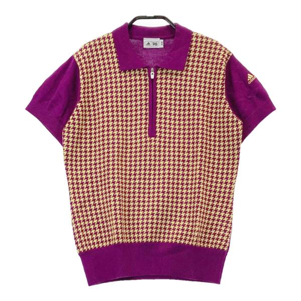 ADIDAS GOLF アディダスゴルフ JO948 ハーフジップ 襟付 半袖ニット