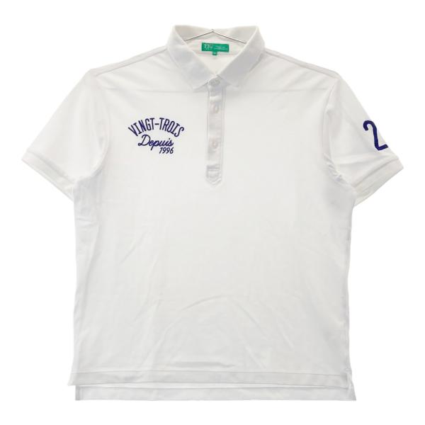 【未使用】23区HOMME　メンズ　半袖 ポロシャツ　L　ホワイト 23区GOLF ニジュウサンクゴルフ 半袖ポロシャツ ホワイト系 LL