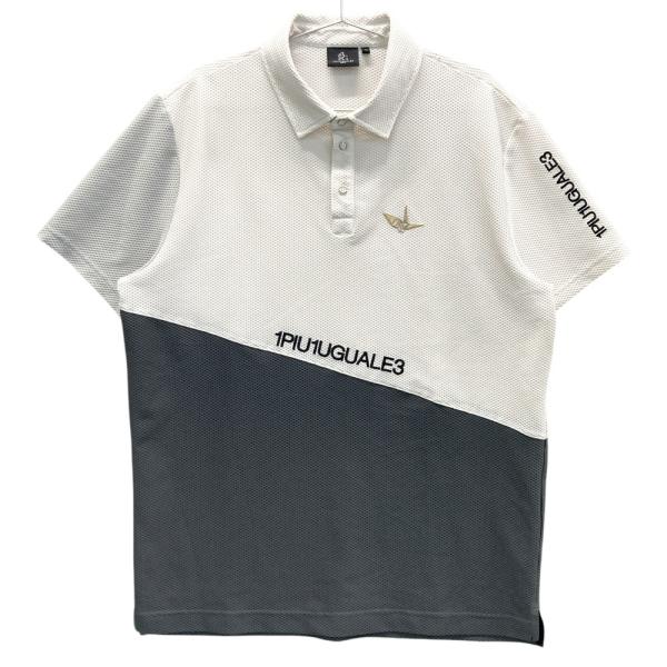 1PIU1UGUALE3 GOLF GRT216 半袖ポロシャツ メッシュ ホワイト系 6
