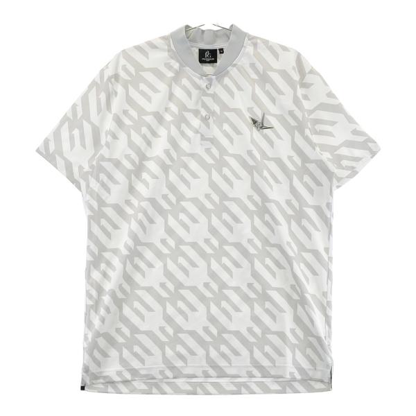 1PIU1UGUALE3 GOLF GRT252 半袖襟付きTシャツ 千鳥 ホワイト系 6