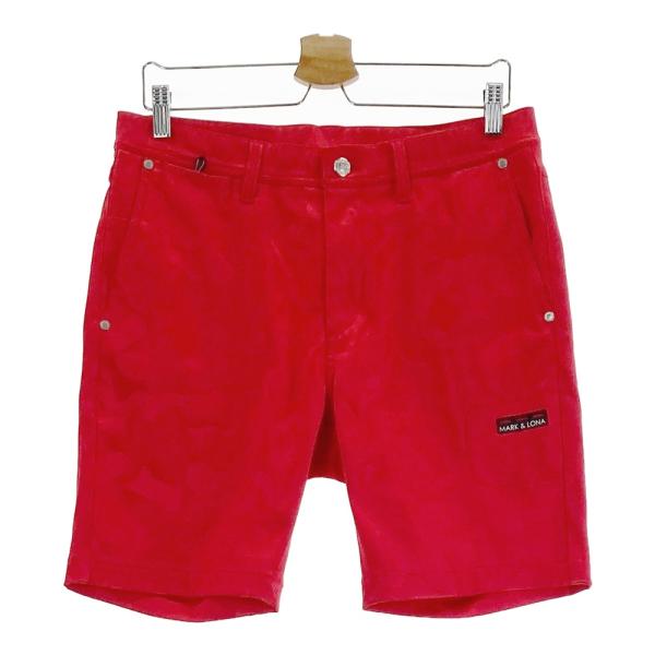 MARK&LONA マークアンドロナ ハーフパンツ カモフラ柄 レッド系