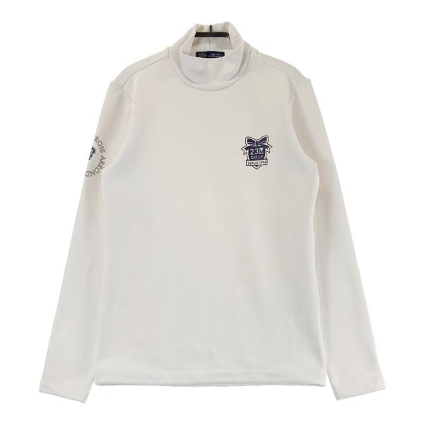 23区GOLF ニジュウサンクゴルフ 裏起毛 ハイネック 長袖Tシャツ