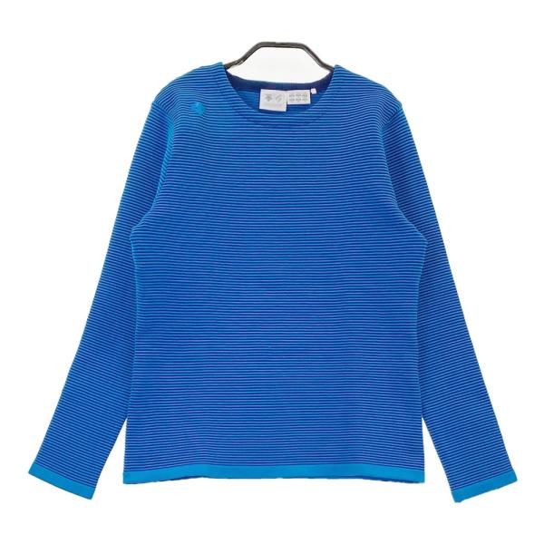DESCENTE - デサントゴルフニットセット青レディースセーター DESCENTE GOLF デサントゴルフ ニットセーター ボーダー柄