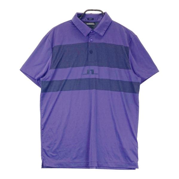J.LINDEBERG ジェイリンドバーグ 半袖ポロシャツ パープル系 L