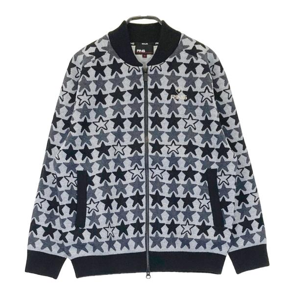 ＰＩＮＧ ピン ゴルフ レディース 防風ニットジャケット【Ｍ】超美品！ PING レディース ピン ゴルフ セットアップ ニットジャカード