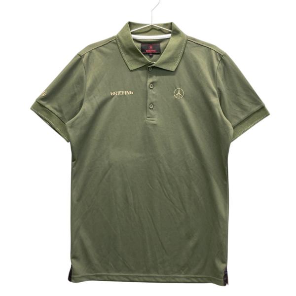 ブリーフィング　Mercedes-Benz ポロシャツM BRIEFING GOLF ブリーフィング ×Mercedes Benz 半袖ポロシャツ カーキ
