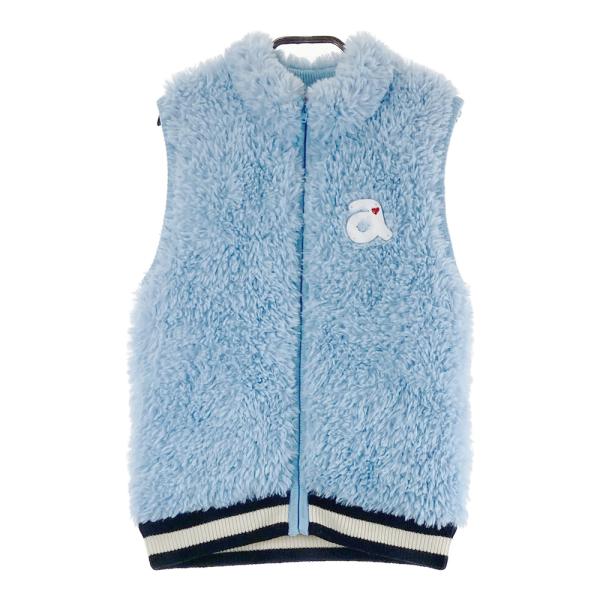 ARCHIVIO アルチビオ 2way中綿 ボア ジップベスト ブルー系 36