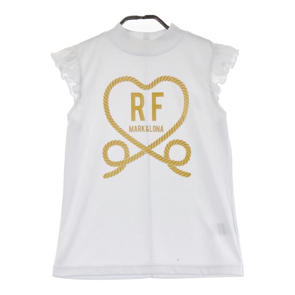 MARK&LONA マークアンドロナ ハイネック ノースリーブシャツ フリル