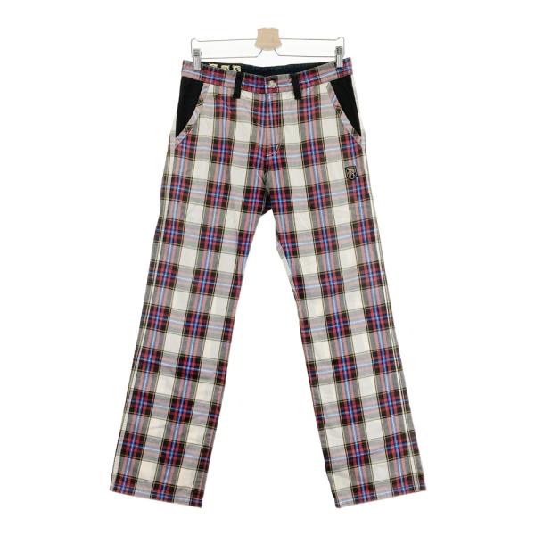 RUSSELUNO ラッセルノ ロングパンツ チェック柄 レッド系 L ゴルフ