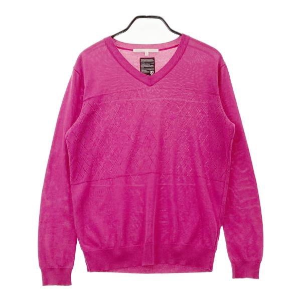 MARK & LONA ピンク セーター プルオーバー　アウター　ゴルフ MARK & LONA ピンク セーター プルオーバーアウターゴルフ