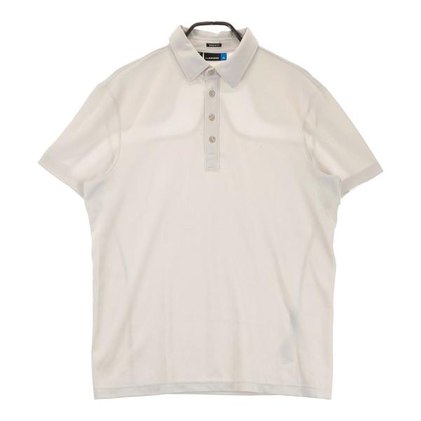 J.Lindeberg ベージュ ポロシャツ J.LINDEBERG ジェイリンドバーグ 半袖ポロシャツ ベージュ系 M
