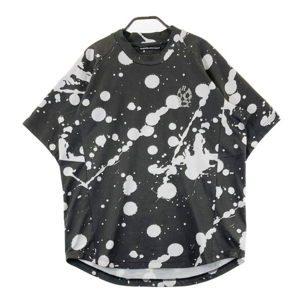 RUSSELUNO ラッセルノ 半袖Tシャツ ドリップ柄 ブラック系 6 ゴルフ