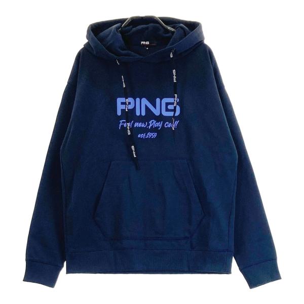 PING ピン 2025年モデル 長袖パーカー ネイビー系 S ゴルフウェア