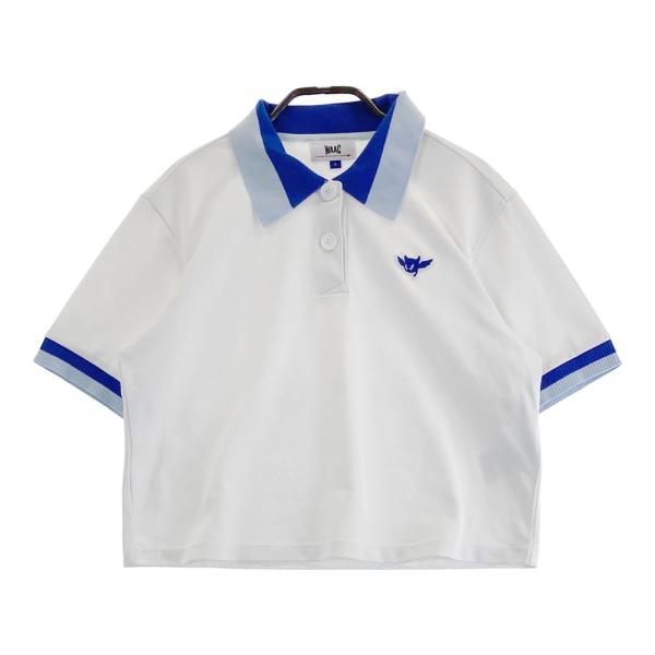 waac 半袖ポロシャツ　xs WAAC ワック 半袖ポロシャツ ホワイト系 S ゴルフウェア