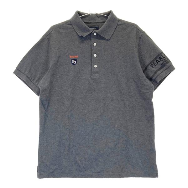 PEARLY GATES ダークグレー ポロシャツ　サイズ4 新品未使用タグ付 PEARLY GATES パーリーゲイツ 半袖ポロシャツ グレー系 7 ゴルフ