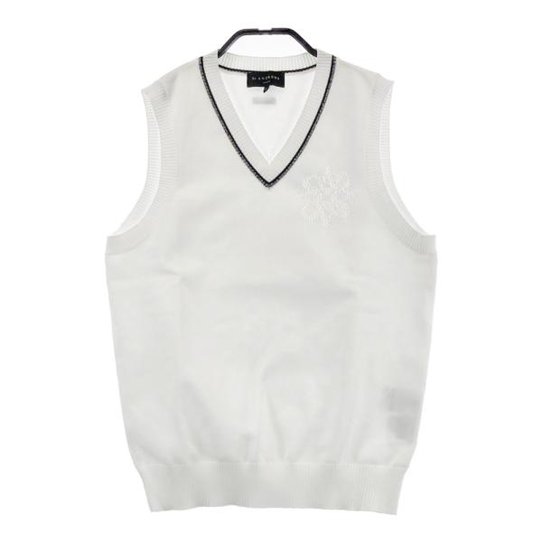 ST ANDREWS ニットセーター S黒/ベージュ/ホワイト　2024モデル ST ANDREWS セントアンドリュース 2024年モデル ニットベスト ホワイト