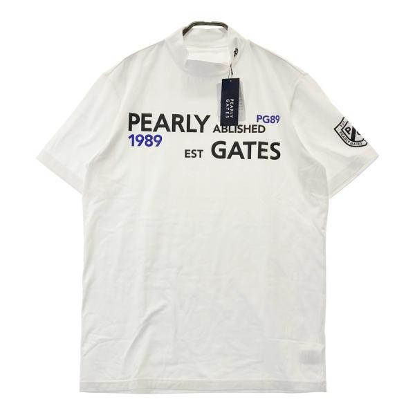 PEARLY GATES ハイネック ゴルフシャツ PEARLY GATES（パーリーゲイツ） 長袖ハイネックシャツ ライトブルー