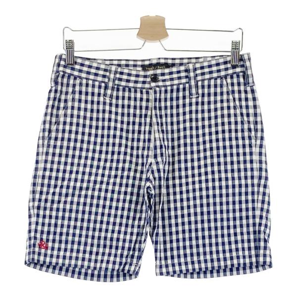 【未使用】rough＆swell チェック柄 ハーフパンツ メンズL ROUGH&SWELL ラフアンドスウェル ストレッチハーフパンツ