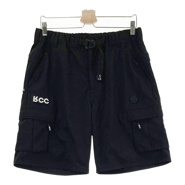 美品☆#FR2 GOLF☆メンズハーフパンツ M 黒 FR2 GOLF エフアールツーゴルフ ハーフパンツ ブラック系 L
